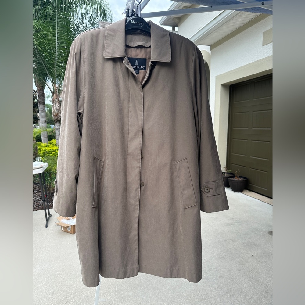 London Fog Men’s Raincoat Overcoat Removable Lining